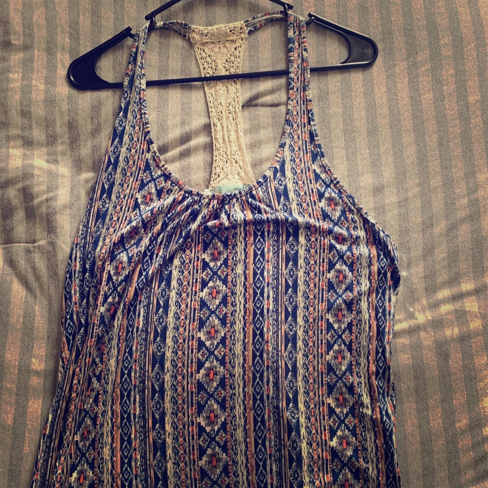Aztec Print Tank Top